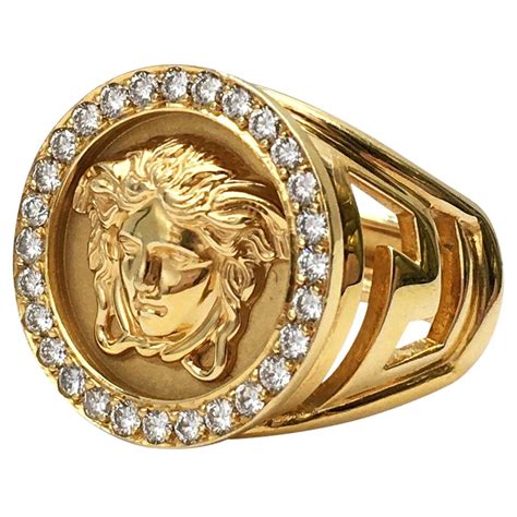 versace couple ring|Versace gold rings for women.